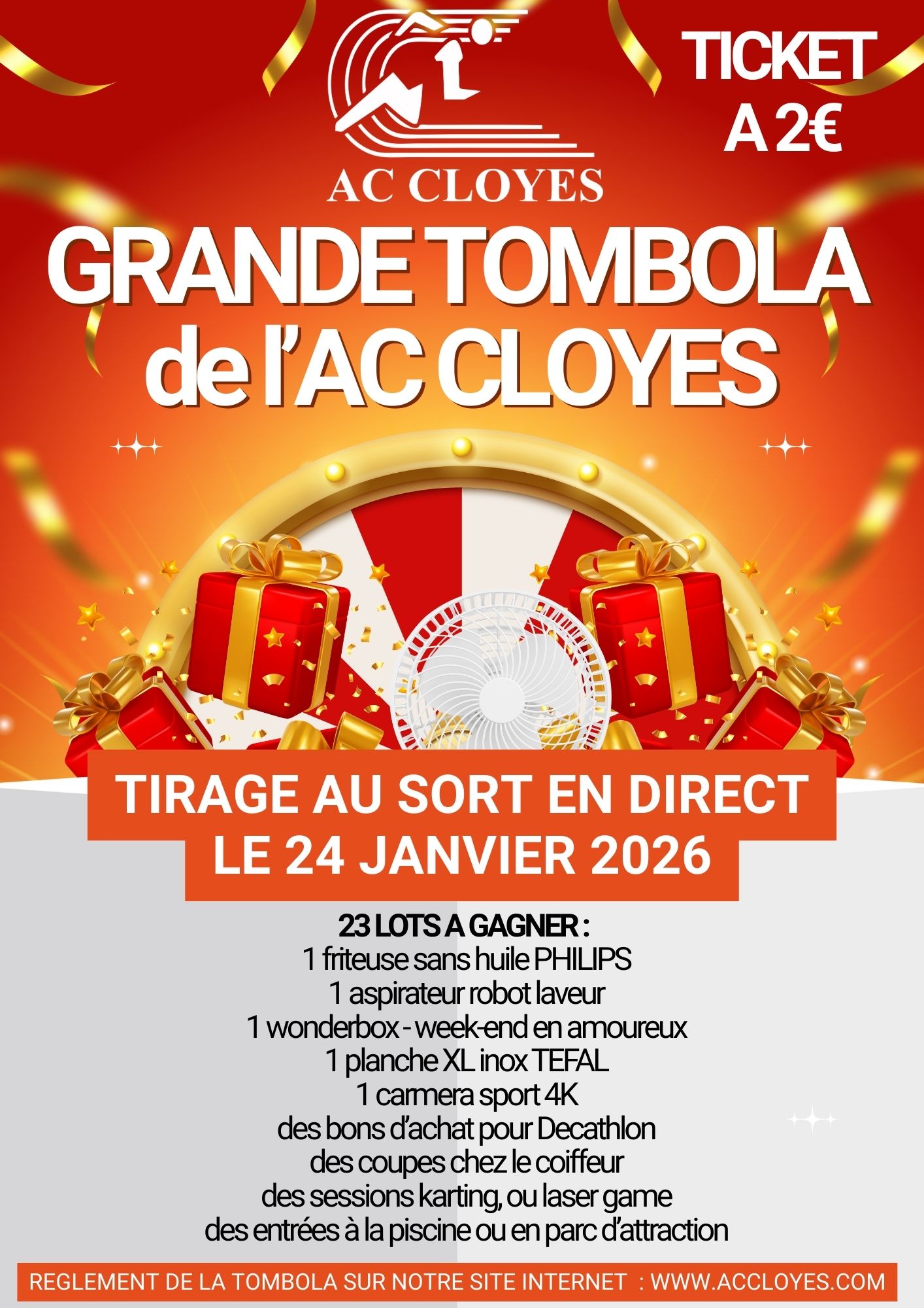 GRANDE TOMBOLA de l'AC CLOYES